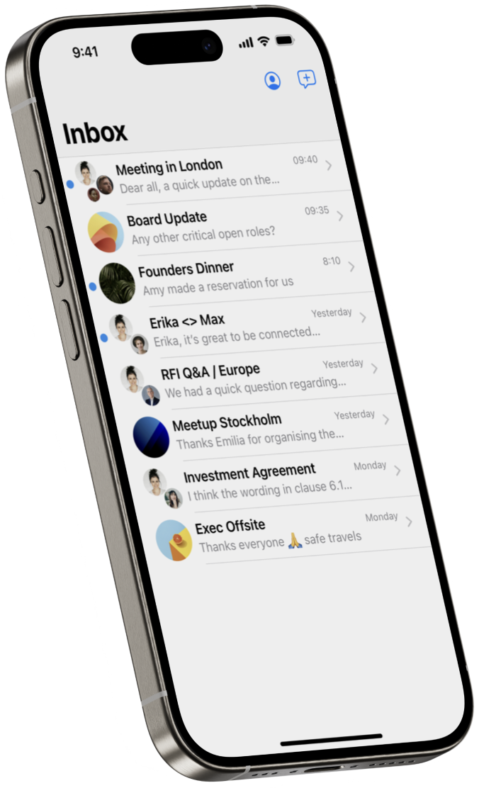 Inbox on iPhone